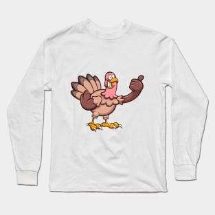 Cartoon Turkey Long Sleeve T-Shirt